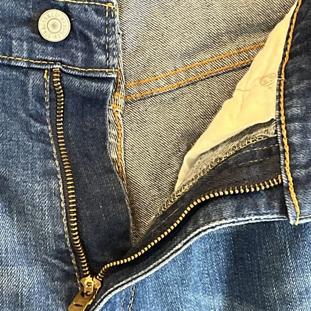 Levis 511 Jeans Mens 34x34 Blue Denim Cotton Stretch